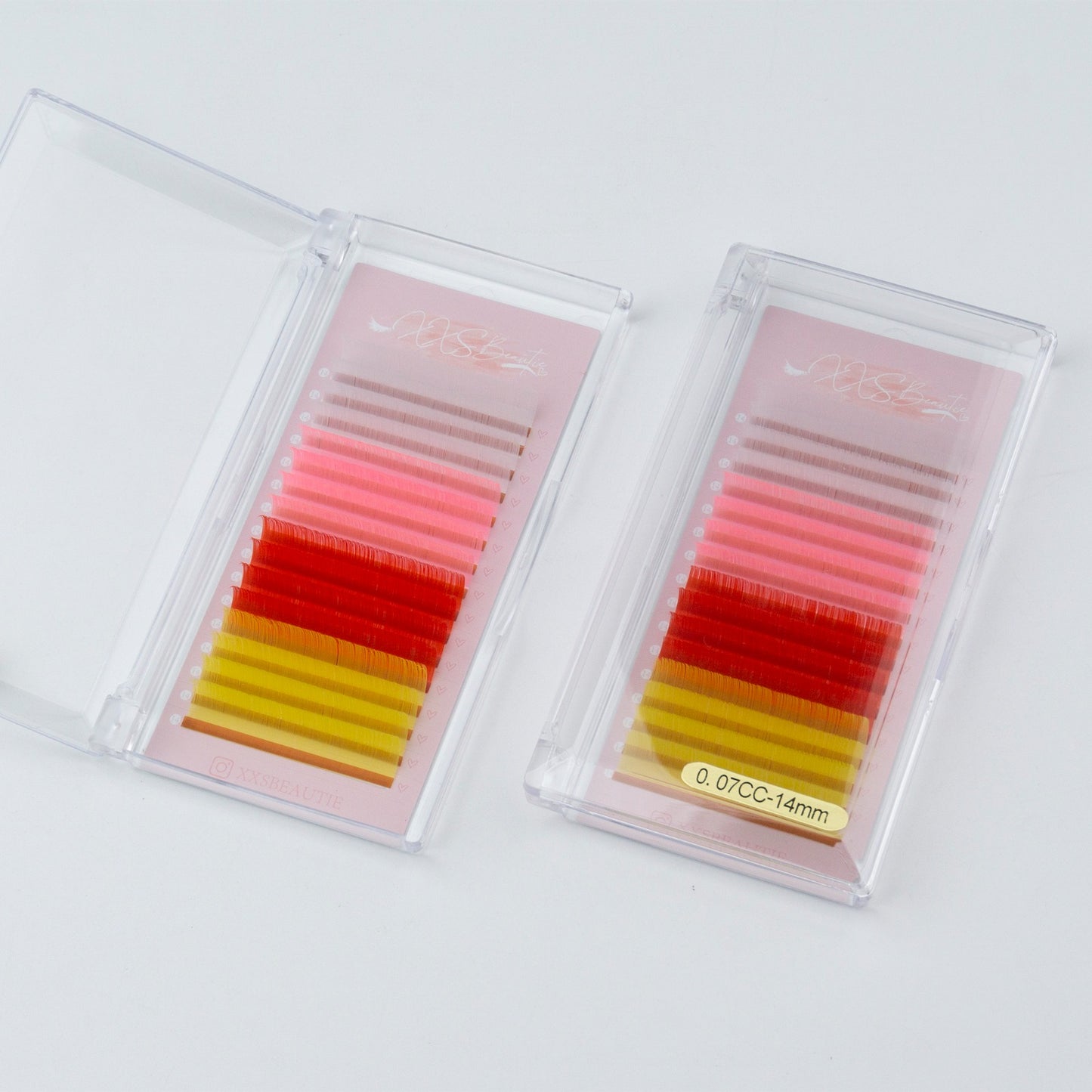 Mixed Color Lashes Single Lengths